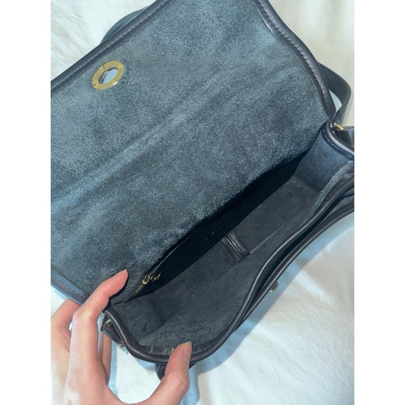 Vintage Coach Compartment Bag Black No. 9850 - Picture 10 of 15
